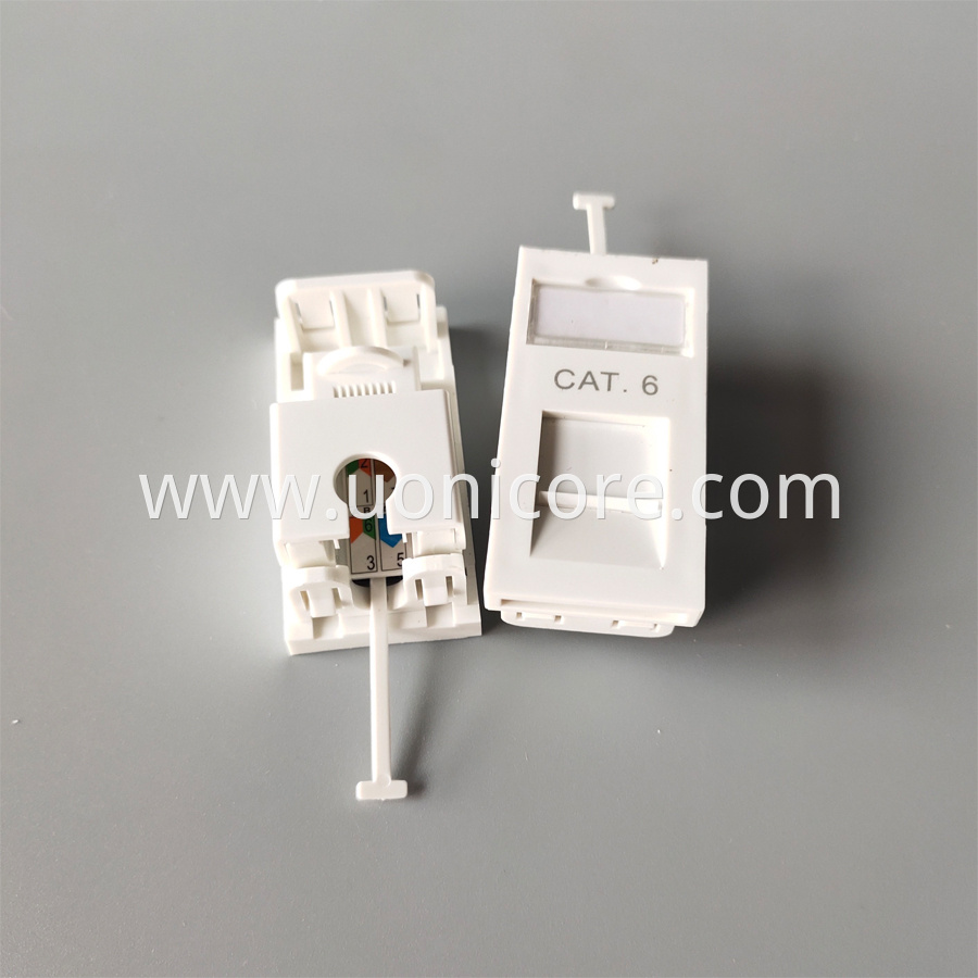 RJ45 cat6 Module faceplate 25x50